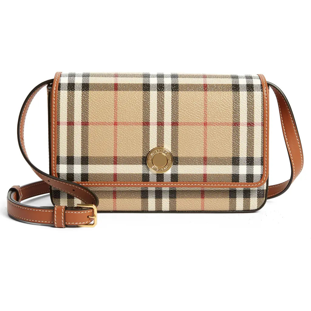 burberry Hampshire Check Crossbody Bag in Archive Beige at Nordstrom | Nordstrom