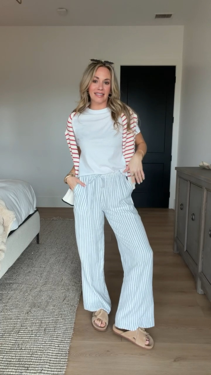 These striped linen pants from Abercrombie >>> 

#LTKPetite #LTKootd #LTKSaleAlert