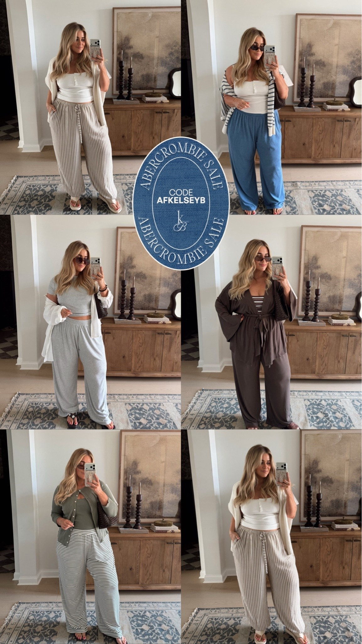 @abercrombie my favorite lounge pants on sale🤎 My code ‘AFKELSEYB’ for additional 15% off

#LTKSaleAlert #LTKMidsize