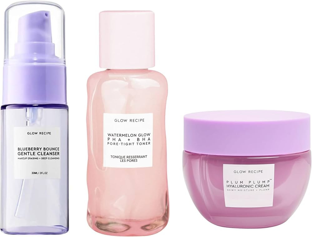 Glow Recipe Blueberry Bounce - Limpiador facial suave (1.08 onzas líquidas) + Watermelon Glow PH... | Amazon (US)