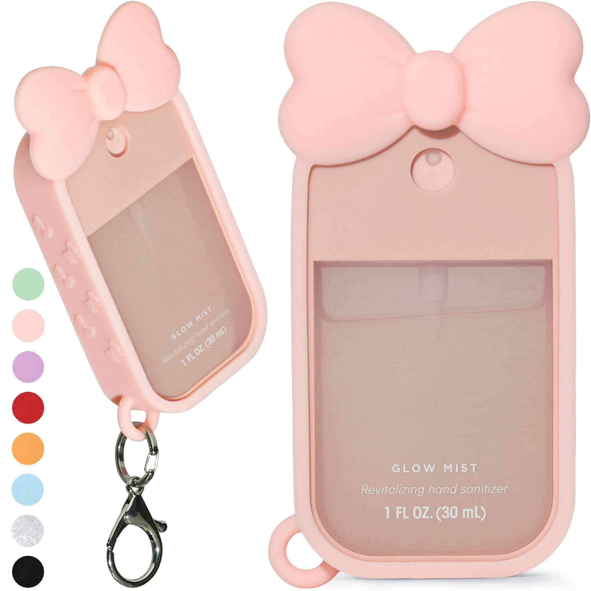 Silicone Bow Case Compatible with Touchland Hand Sanitizer Spray 1 oz (30 mL), Cute Holder with K... | Amazon (US)