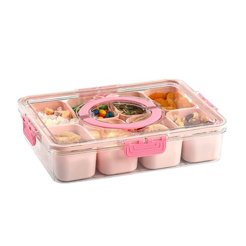 Paris Hilton Snack Box, 8-Compartments in the Container with Snap-On Lid and Carry Handle, Perfec... | Amazon (US)