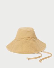 Hannah Parchment Nylon Bucket Hat | Loeffler Randall