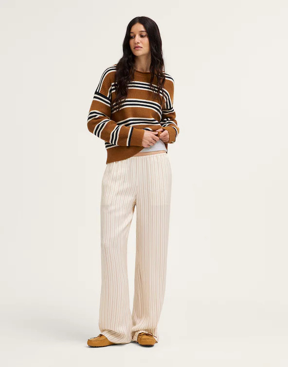 The Arden Crewneck Sweater in 100% Cotton | Madewell