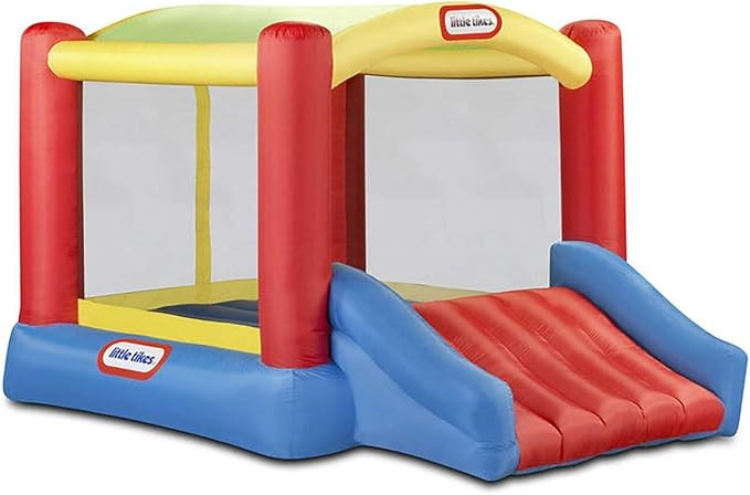 Little Tikes Jump 'n Slide Bouncer with Arched Canopy Overhead Cover, Plus Heavy Duty Blower, Sta... | Amazon (US)