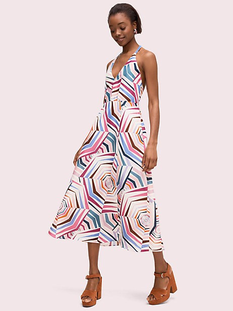 Kate Spade Geobrella Linen Halter Dress, Size 0 | Kate Spade (US)