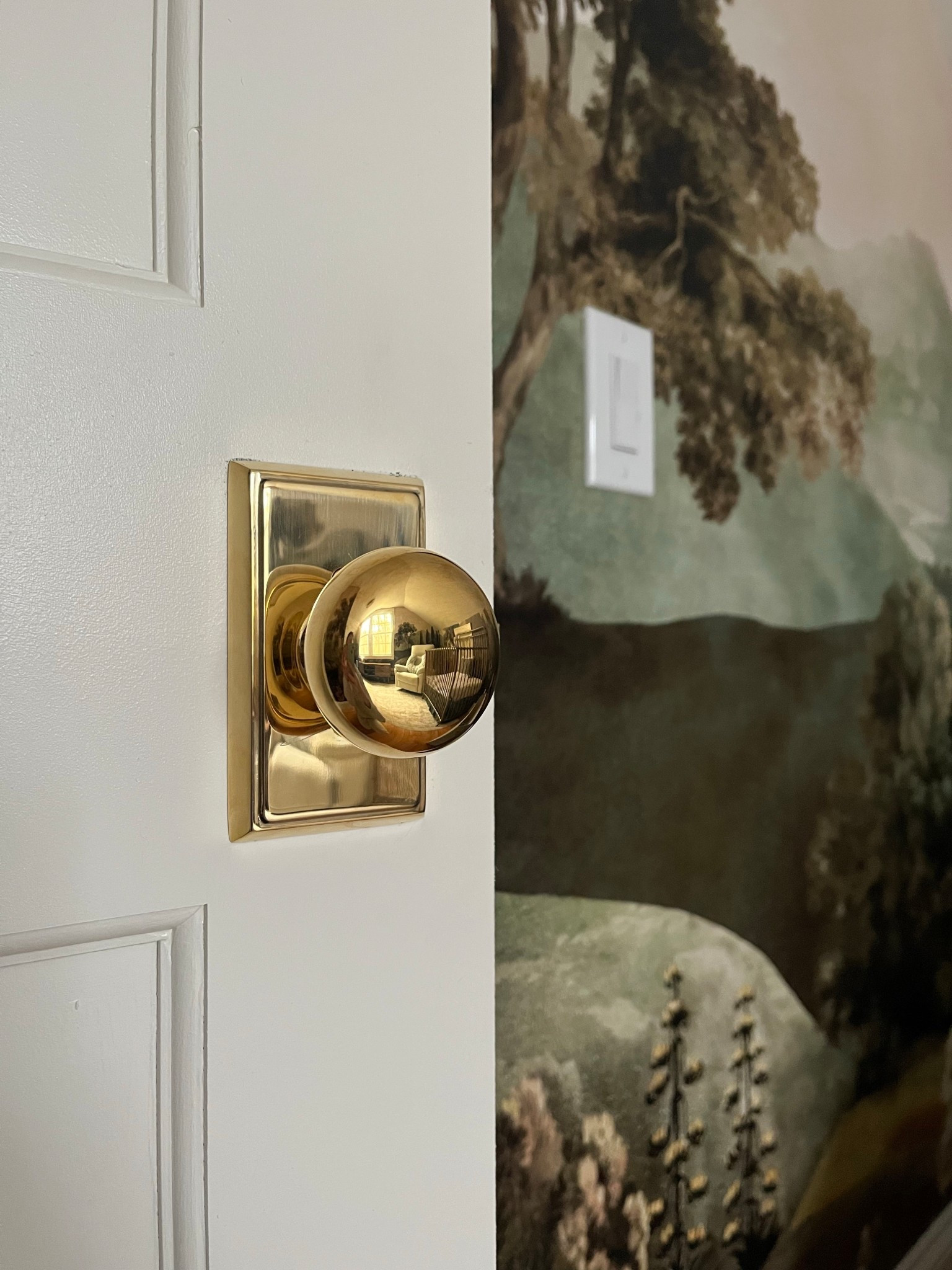 my pride & joy 🥲 unlacquered brass is the most beautiful finish — i’ll die on that hill! it starts off looking like polished brass but it patinas + darkens into a beautiful aged brass 🤎

no filter on this photo!! comment with any questions 🥰

#unlacqueredbrass #brassdoorknob #emtekprovidence #emtekrectangularrosette #rectangularbackplate #unlacqueredbrassemtek #unlacqueredbrassdoorknob #emtekdoorknob #muralwallpaper #landscapewallpaper #nurserywallpaper #greenwallpaper #meadowwallpaper #belartestudiowallpaper #belartestudio #vintagemeadow #wallpaper #vintagemeadowlightolive

#LTKHome