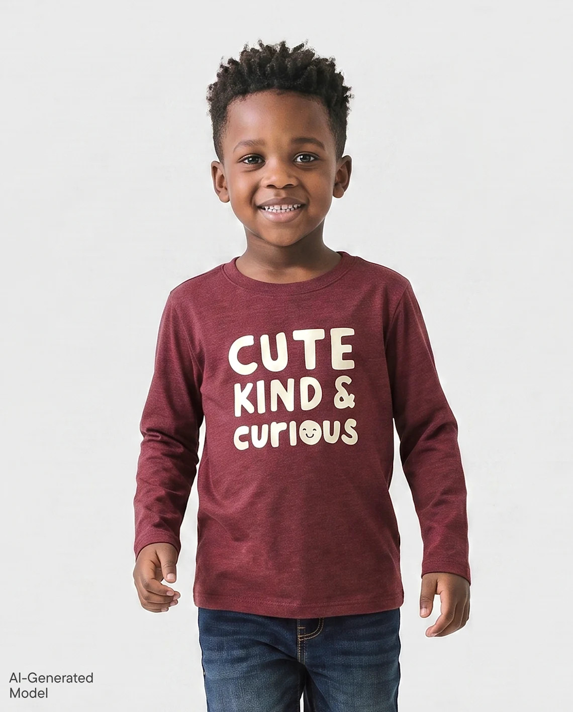 Baby And Toddler Boys Curious Graphic Tee - burgundy | The Children's Place
