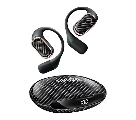 Groovz Plus Open Ear True Wireless Headphones with Charging Case - QVC.com | QVC