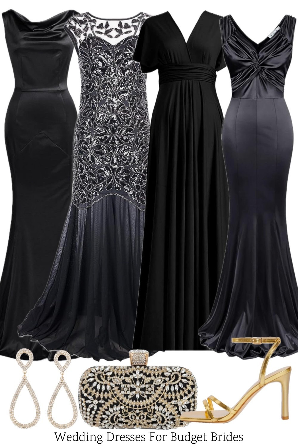 Black summer formal full length wedding guest dresses and accessories. All on Amazon. 

#amazondresses #eveningdresses
#weddingguestdress #longdresses #formaldresses #founditonamazonfashion #bridesmaiddresses #maxidresses

#LTKWedding #LTKSeasonal