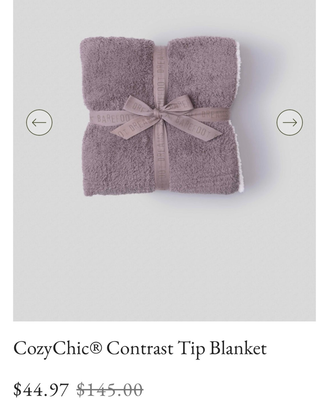 $100 off barefoot dreams blanket!

These blankets make the best gifts for everyone! A few years ago I bought literally everyone in my family one. I myself own 3!



#LTKHoliday #LTKHome #LTKGiftGuide