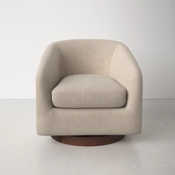 Bennett 31'' Wide Swivel Barrel Chair | Wayfair North America