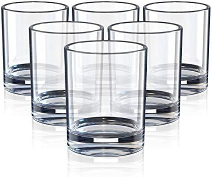 Old Fashioned Whiskey Glasses 7 Ounce, whiskey glass set, Short Glasses For Party,Set Of 6, Style... | Amazon (US)