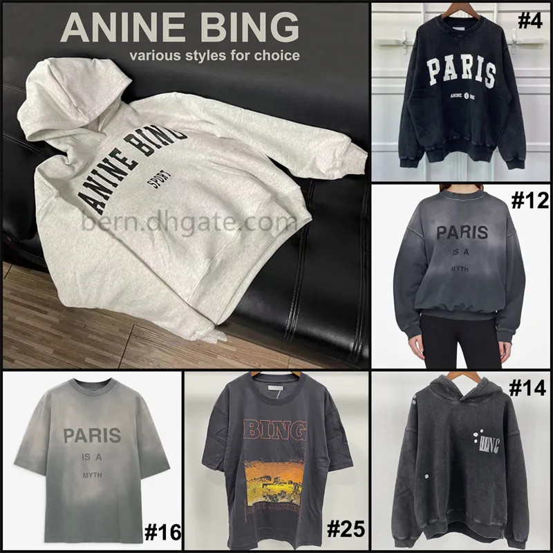 ANINE BING DUPE Fashion Clothing Women's Sports Hoodie T Shirt Pullover for Women or Men Sweatshi... | DHGate