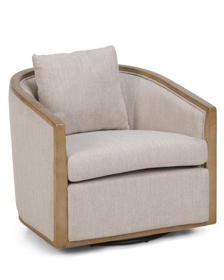 KOSAS
Eleanor Swivel Accent Chair

Padded seat and backrest, decorative cushion included, 360 degree swivel
Overall: 29in W x 26in H x 28in L
Fill: polyurethane foam and polyester fibers




TJ Maxx, gift idea, Mother’s Day gift idea


#LTKstyletip #LTKGiftGuide #LTKhome
