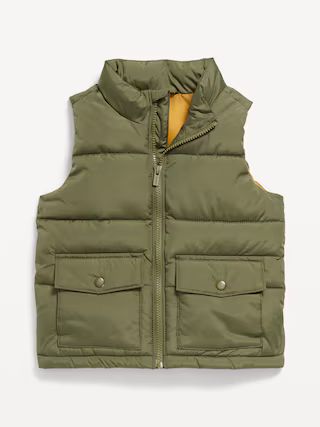 Water-Resistant Quilted Utility Puffer Vest for Toddler | Old Navy (US)