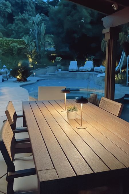 Can’t wait to sit here with a glass of wine this summer! 🍷

These outdoor wireless lamps give the perfect ambiance! ✨

#amazonfinds #outdoorliving #ourdoordining #lighting

#LTKstyletip #LTKhome #LTKfindsunder50