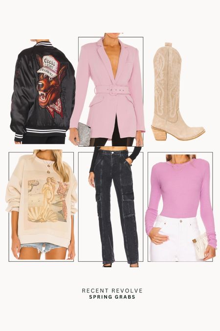 Pink me! Revolves cutest spring items I am putting in my cart this week. 

spring l revolve l revolve spring l pink shirt l blazer l pink blazer 