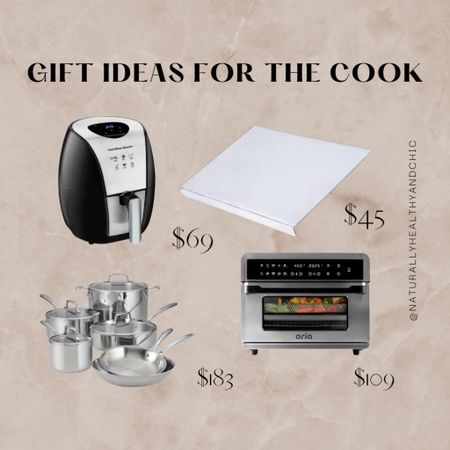 Gift ideas for the cook! Acrylic cutting board . Air fryer. Pan set. Toaster oven . #LTKkitchen 

#LTKGiftGuide #LTKsalealert #LTKhome