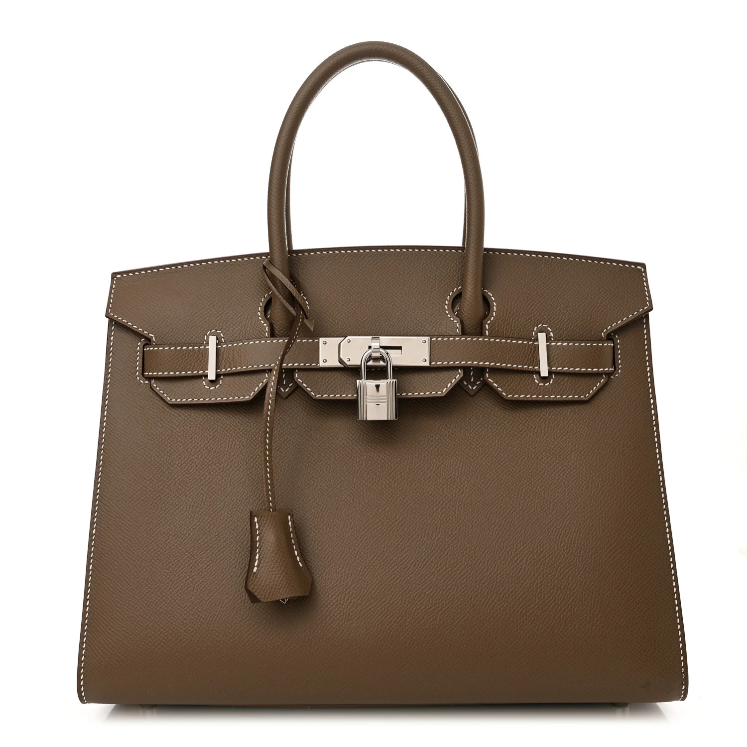 Epsom Birkin Sellier 30 Etoupe | FASHIONPHILE (US)