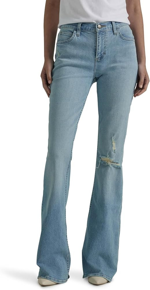 Lee Womens Legendary Mid Rise Flare Jean | Amazon (US)