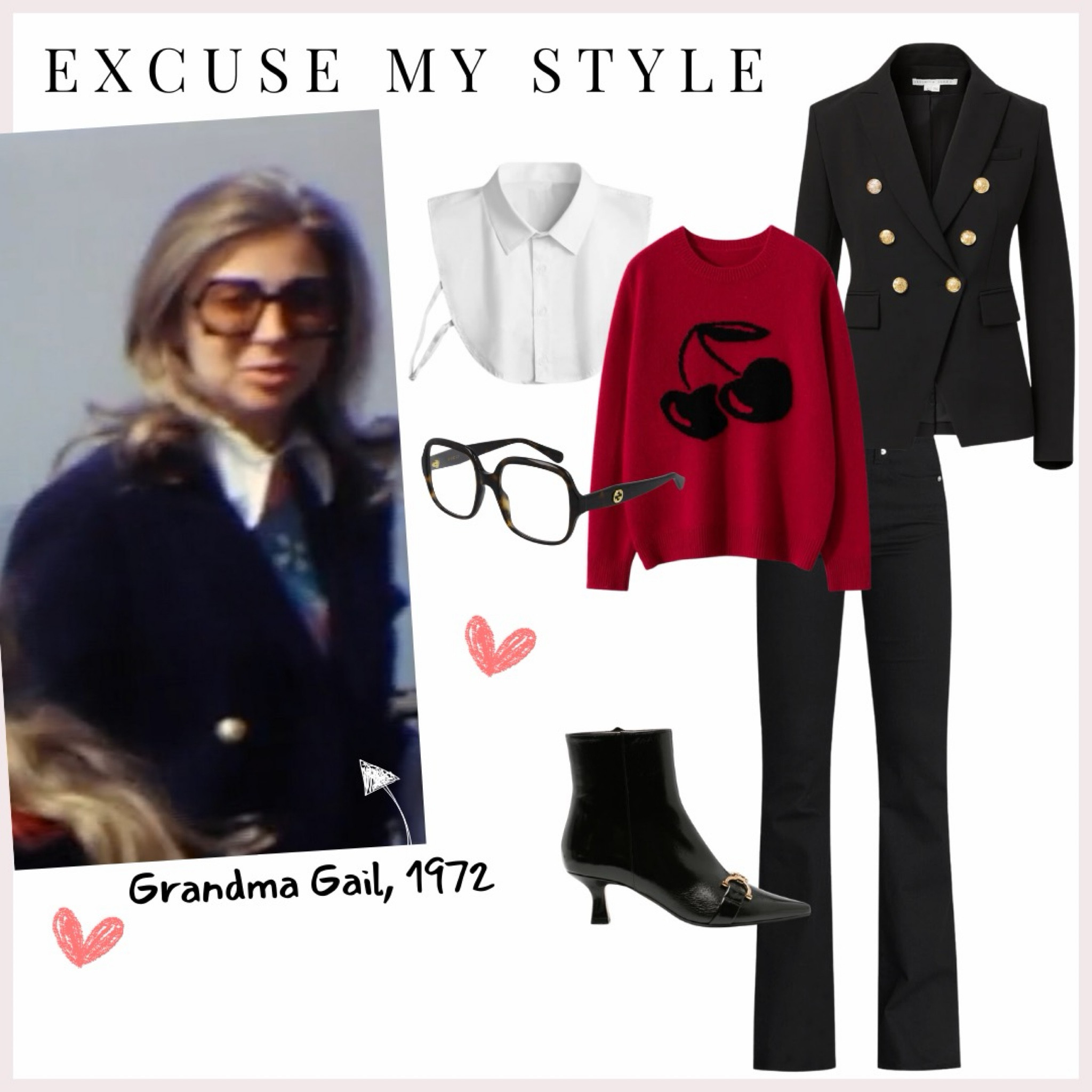 Recreating my Grandma Gail’s outfit from 1972 ❤️