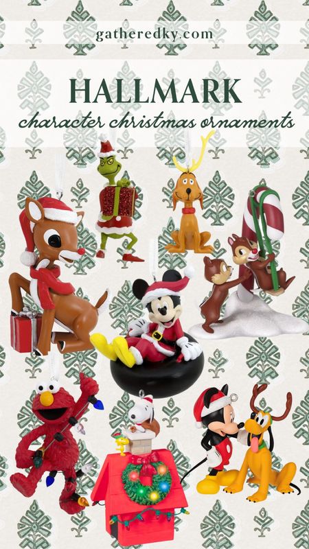 🎄Hallmark Character Christmas Ornaments 🎄

Ornaments, Rudolph Ornament, Mickey Ornament, The Grinch Ornament, Elmo Ornament, Classic Ornaments, 

#LTKSeasonal #LTKhome #LTKHoliday