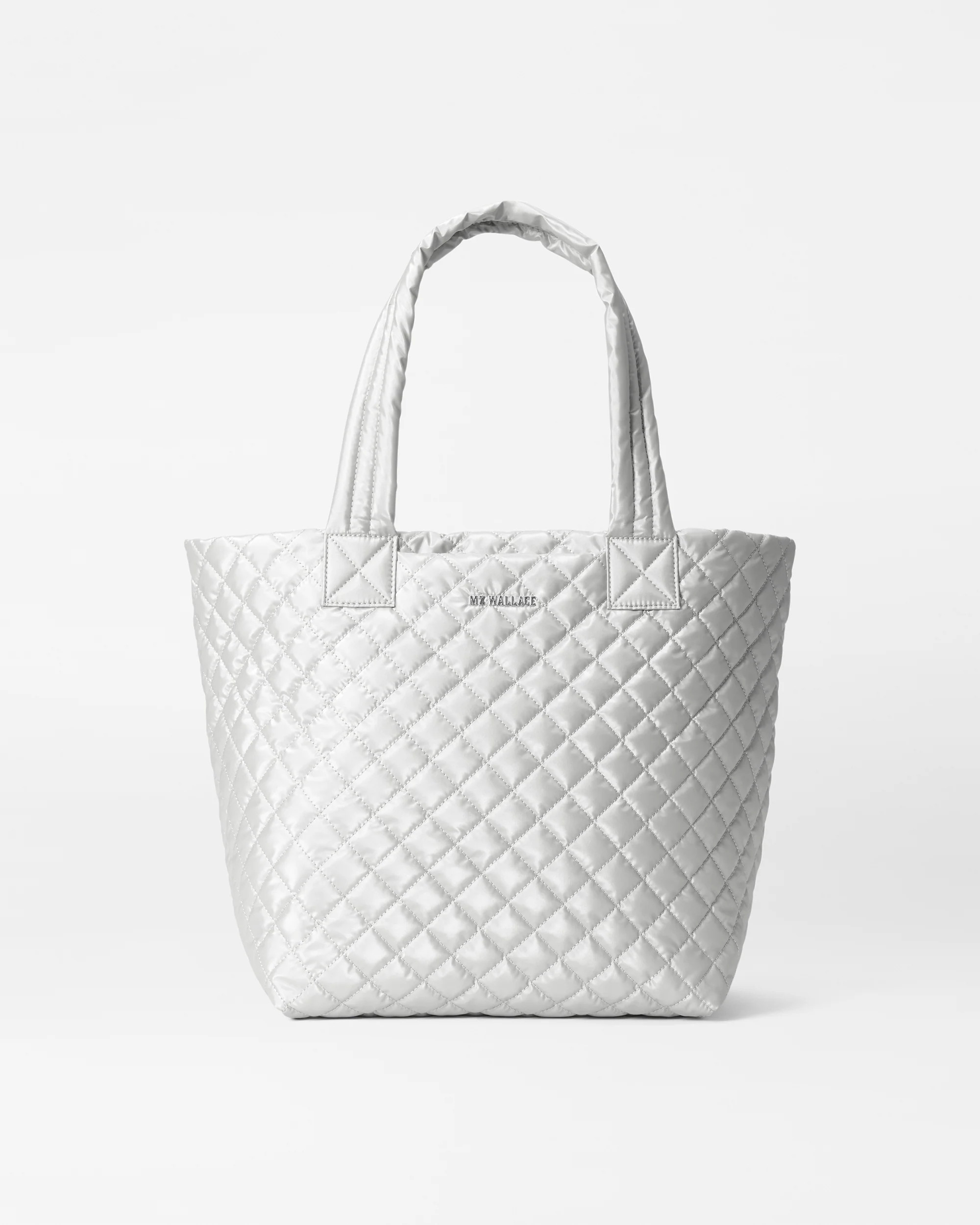 MZ Wallace Oyster Metallic Medium Metro Tote Deluxe – Tote | MZ Wallace | MZ Wallace