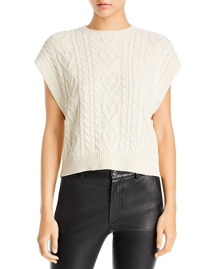 AQUA Cable Knit Extended Shoulder Sweater Vest - 100% Exclusive Back to Results -  Women - Bloomi... | Bloomingdale's (US)