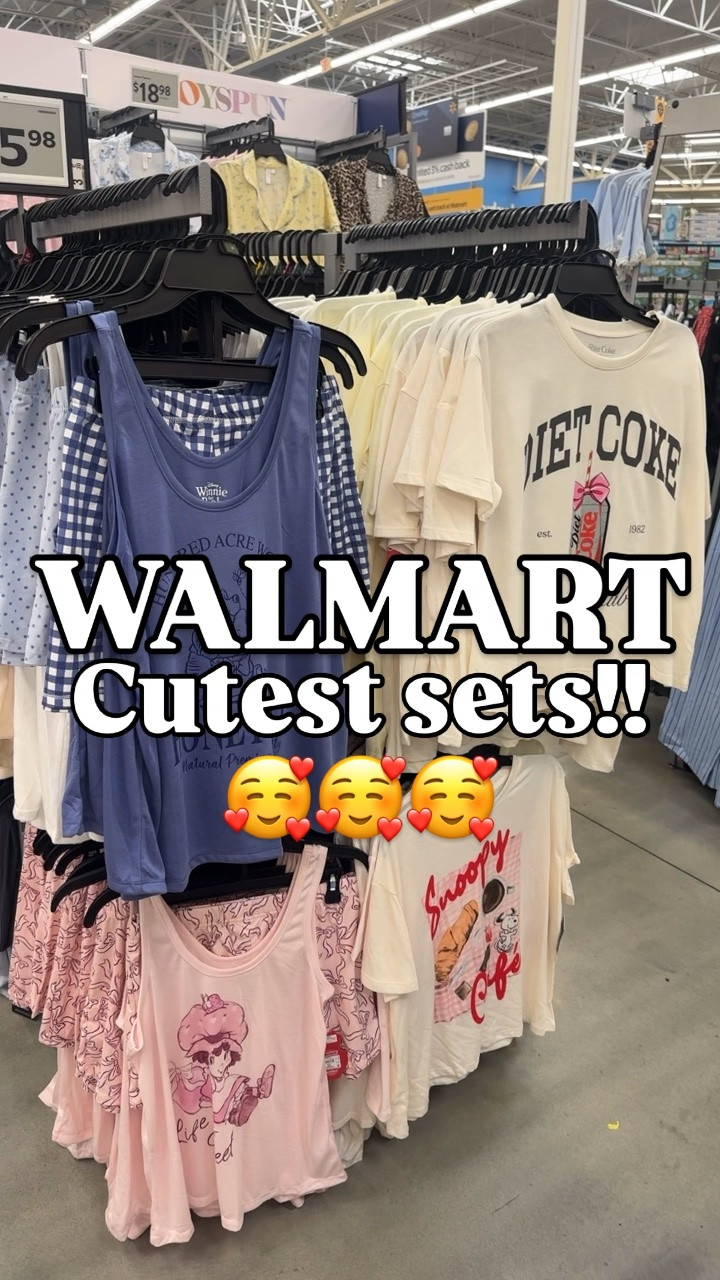 New super soft pj sets!!! 🥰 Pooh, Stitch, Diet Coke, Snoopy, Jack, Hello Kitty & more! 

Walmart
Pajamas
Loungewear 
Summer
Disney

#walmartpartner #styletrends #pjs #summerstyle #walmartfinds