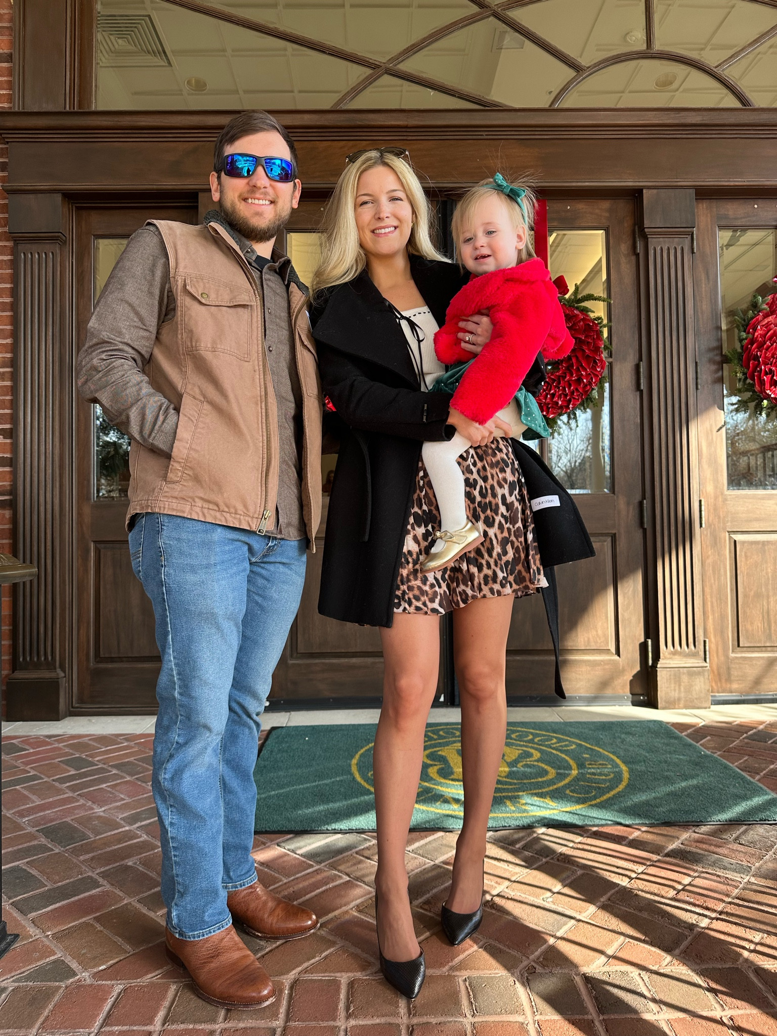 Linking mine and Caroline’s outfits from brunch with Santa! 

Toddler Christmas outfit. Baby girl Christmas outfit 