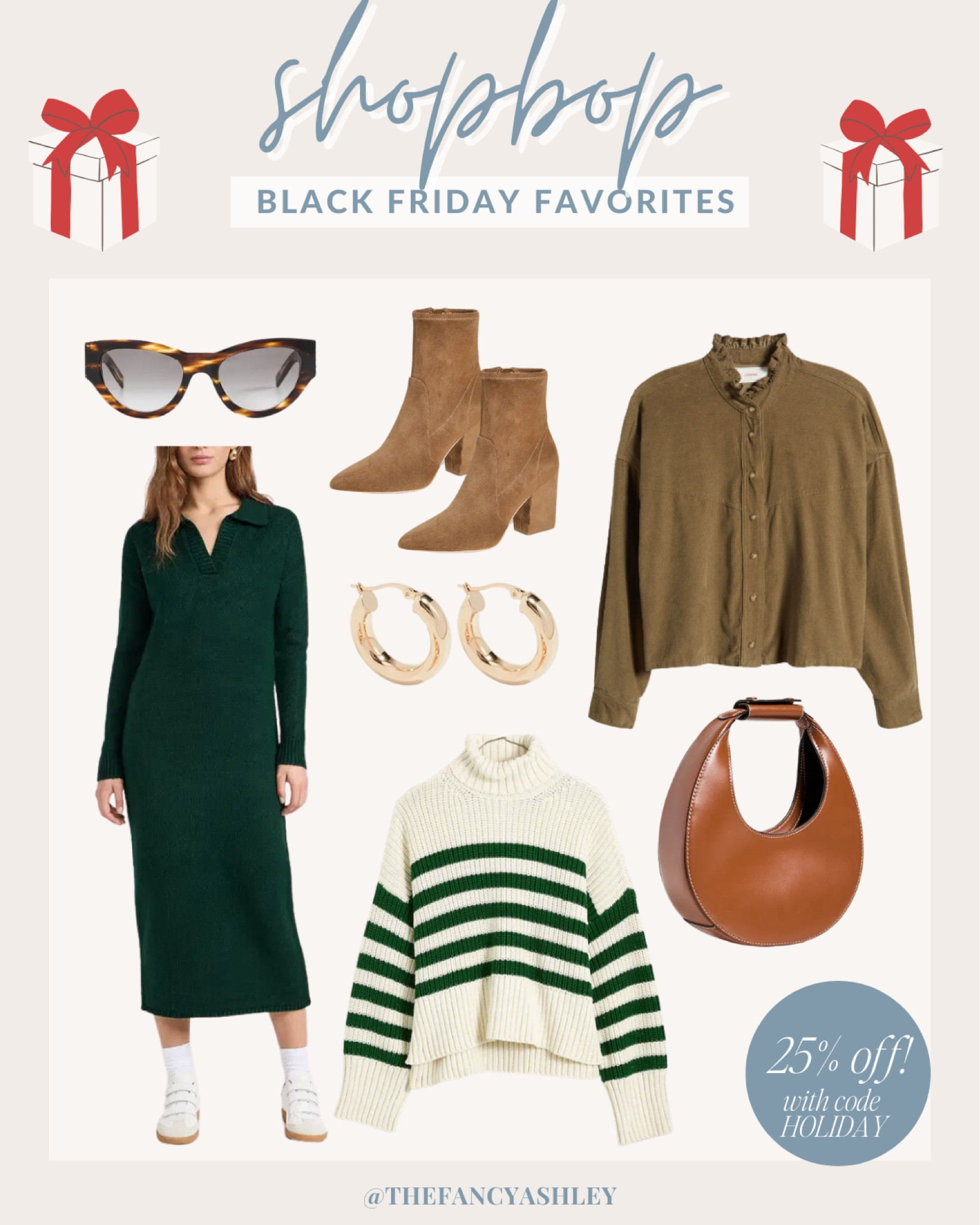 Shopbop Black Friday sale is going on now! 25% off with code HOLIDAY! 

#LTKsalealert #LTKstyletip #LTKCyberWeek