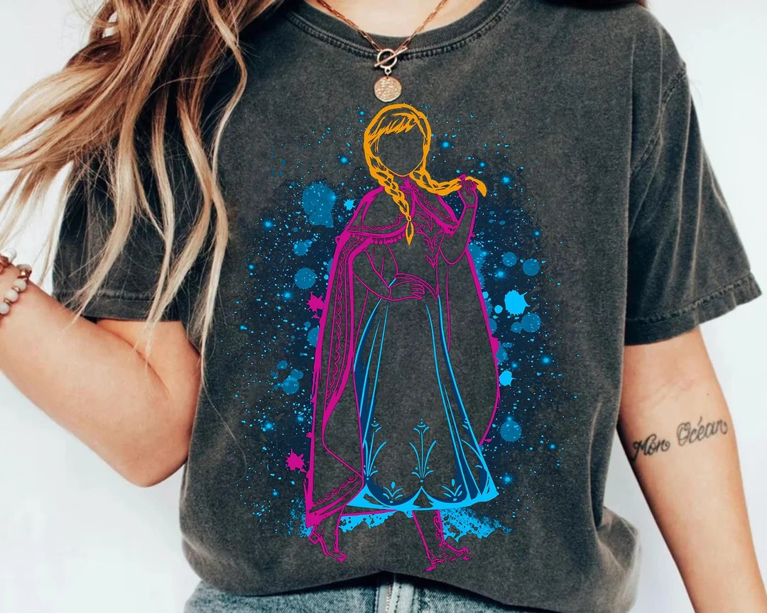 Retro Disney Frozen Anna Princess Portrait Shirt, Birthday Girl Trip Tshirt, Disney Princess Grou... | Etsy (US)
