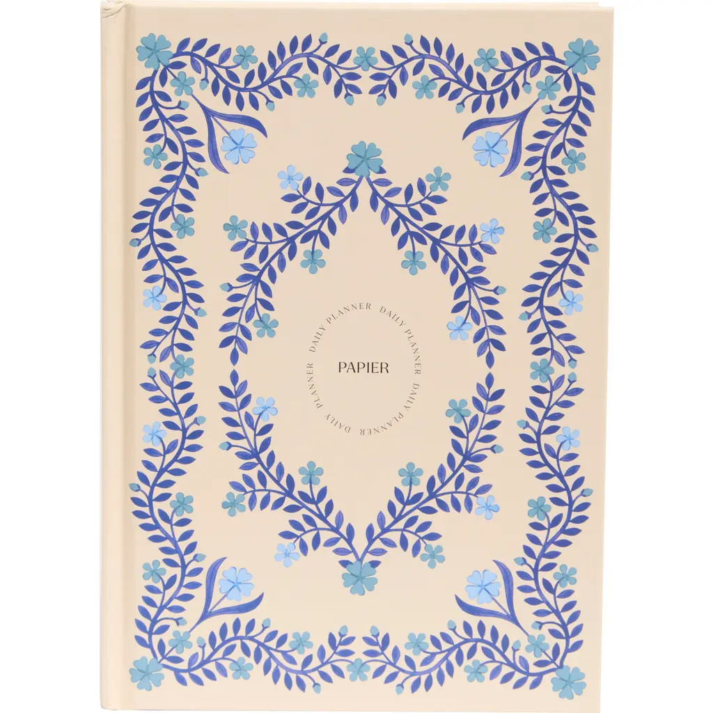 Papier Italian Summer 16-Week Undated Daily Planner in Medium Blue at Nordstrom | Nordstrom