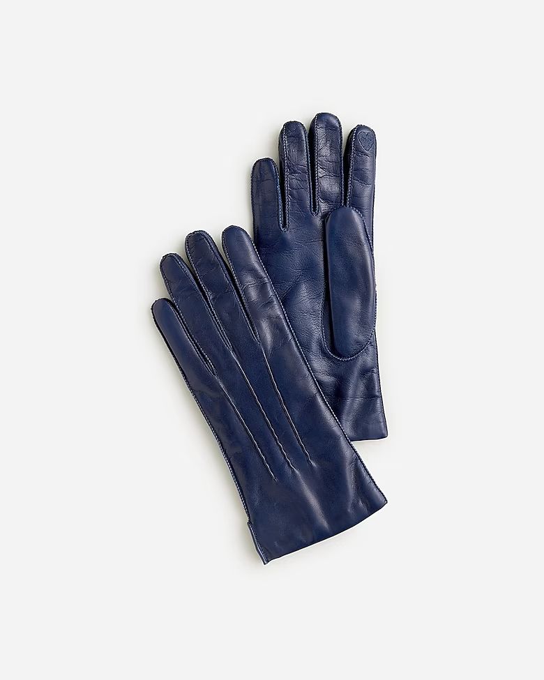 Italian leather tech-touch gloves | J.Crew US