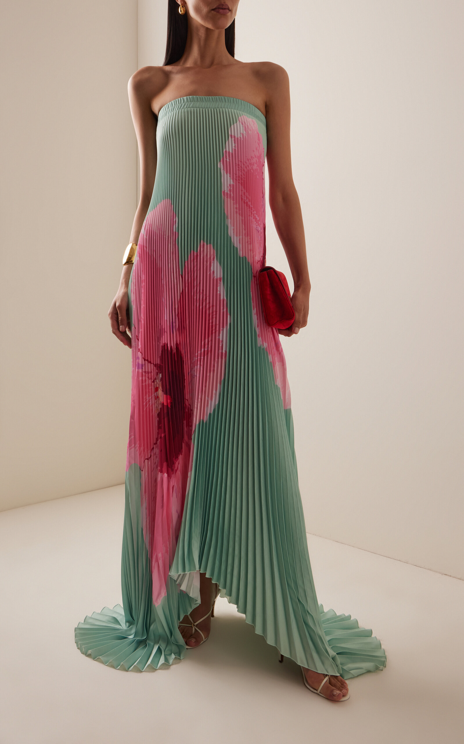 Bisous Strapless Pleated Gown | Moda Operandi (Global)
