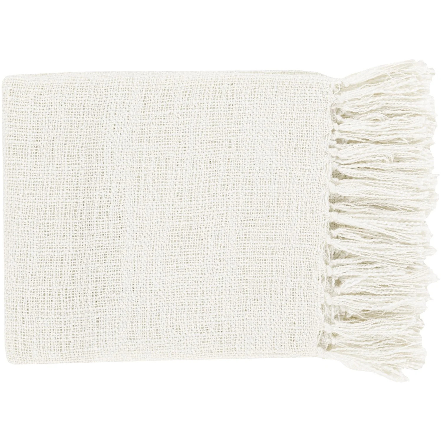 Tilda Throw Blankets in White Color | Burke Decor