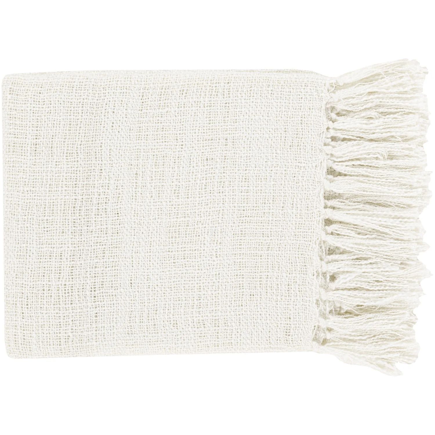 Tilda Throw Blankets in White Color | Burke Decor