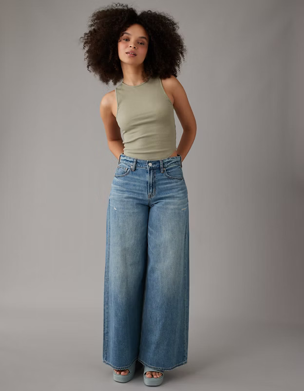 AE High Neck Daily Fave Tank Top | American Eagle Outfitters (US & CA)