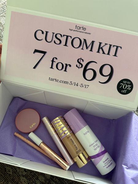 Tarte custom kit sale!! 7 products for $69!!! Make up deals