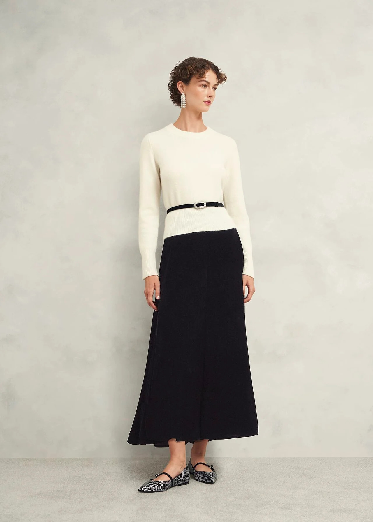 Charteris Velvet Skirt | Hobbs UK | | Hobbs