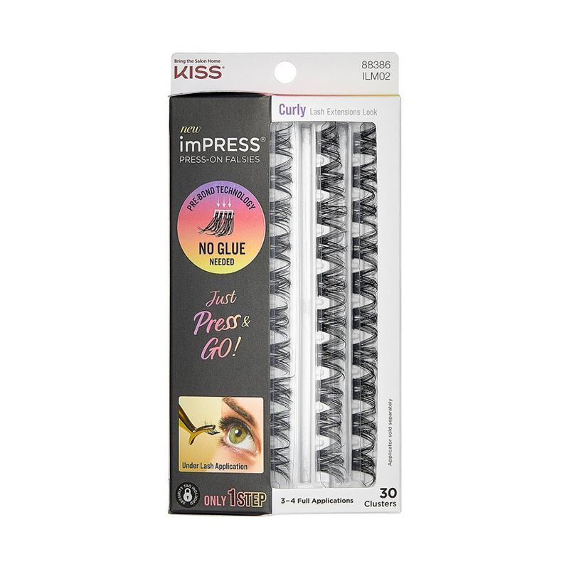 KISS Products imPRESS Press-On Falsies Eyelash Clusters Refill - Curly - 30ct | Target