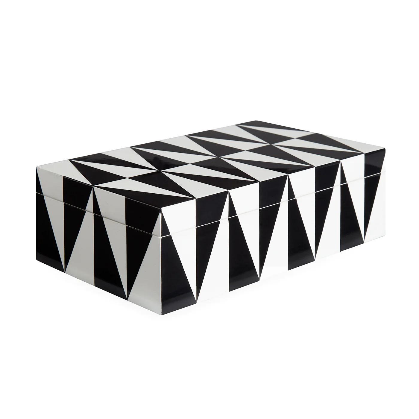 Medium Op Art Lacquer Box | Burke Decor