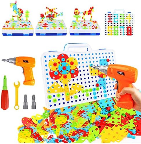 HAPTIME STEM Learning Toys, Construction Engineering Building Block Games with Toy Drill & Screw ... | Amazon (US)