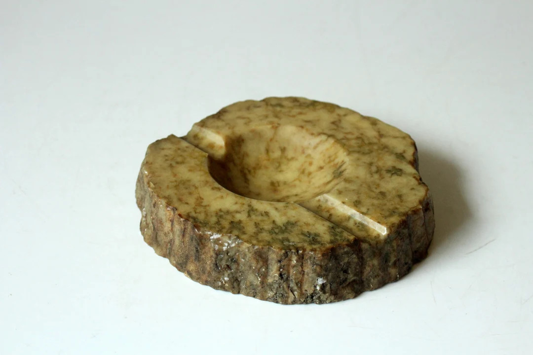 Ashtray Alabaster Onyx Vintage Handcrafted, mid century, alabaster ashtray onyx, handmade in Ital... | Etsy (US)