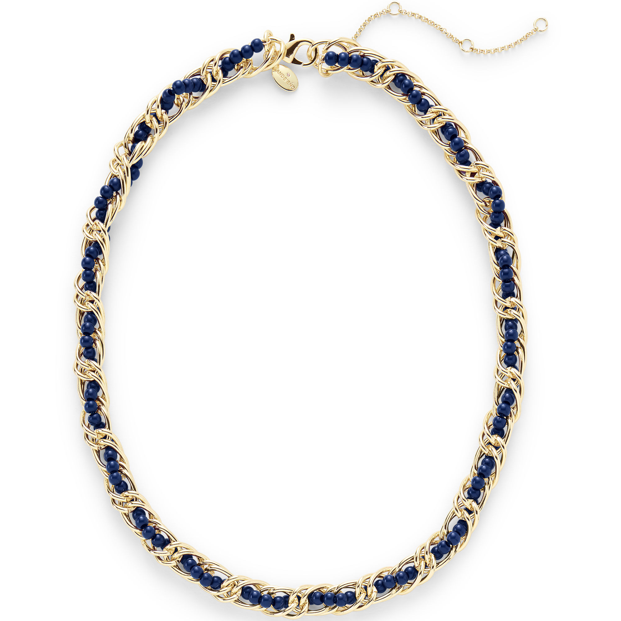 Water-Resistant Short Braided Necklace | Lands' End (US)