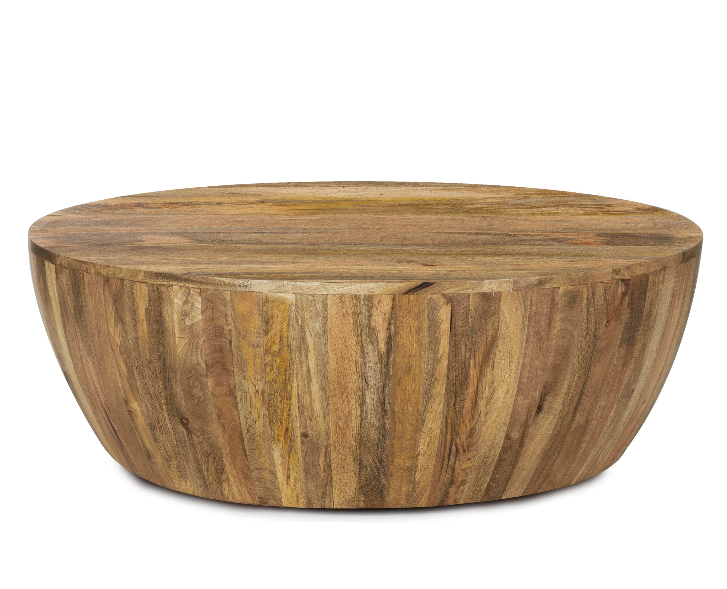 Vivienne Solid Wood Drum Coffee Table | Wayfair North America