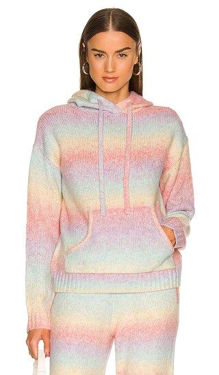 Toby Rainbow Sweater Hoodie in Rainbow Space Dye | Revolve Clothing (Global)