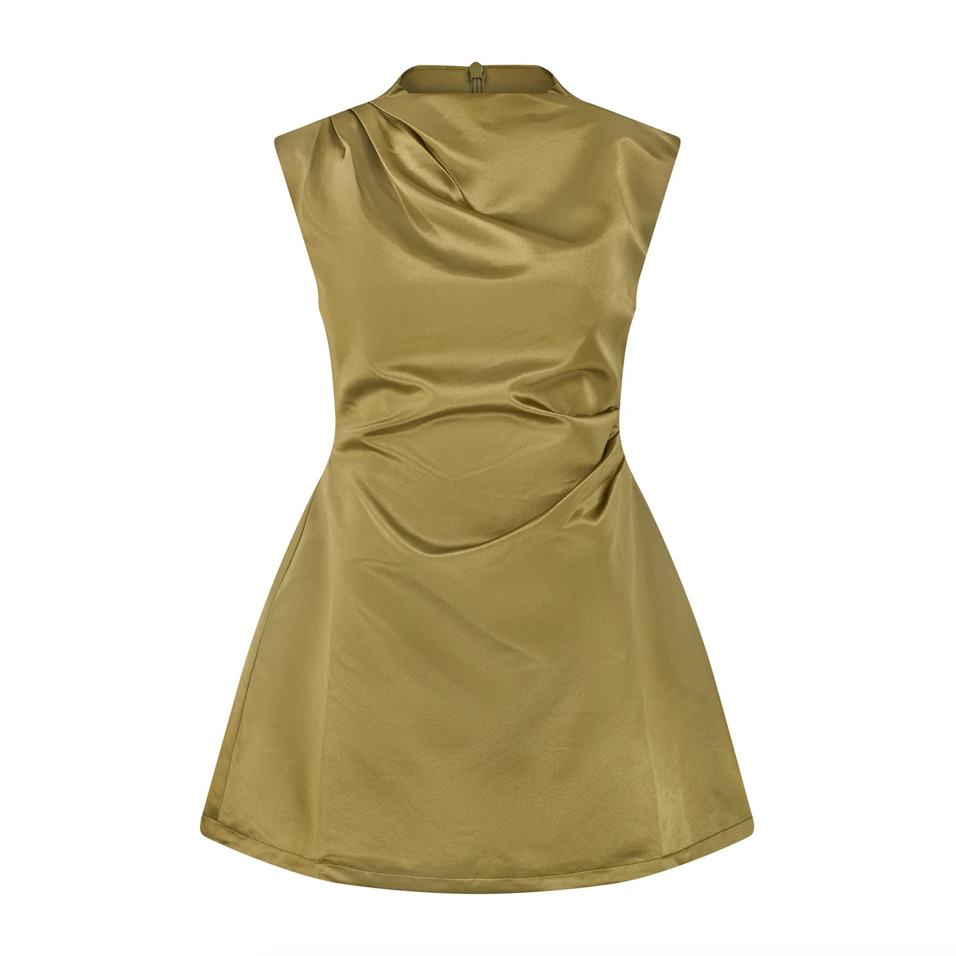 The Ultimate Muse Satin Straight Neck Mini Dress | Odd Muse