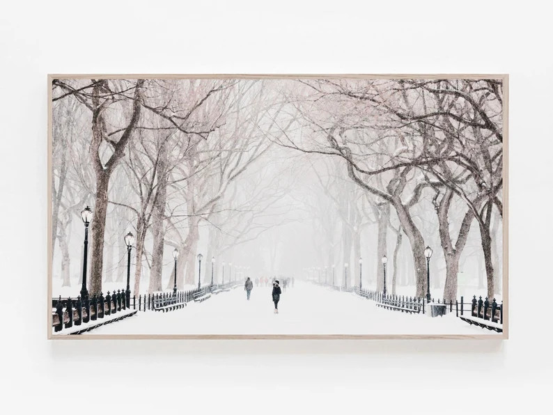 Samsung Frame TV Art Christmas Frame TV Art Winter Landscape | Etsy | Etsy (US)